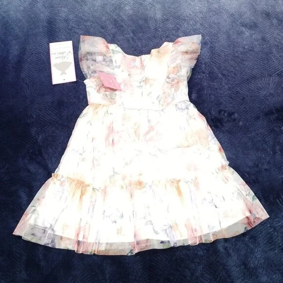 Girls 3T Floral Dress by Rare Editions Great Spring/Summer Dress NWT $64.00.